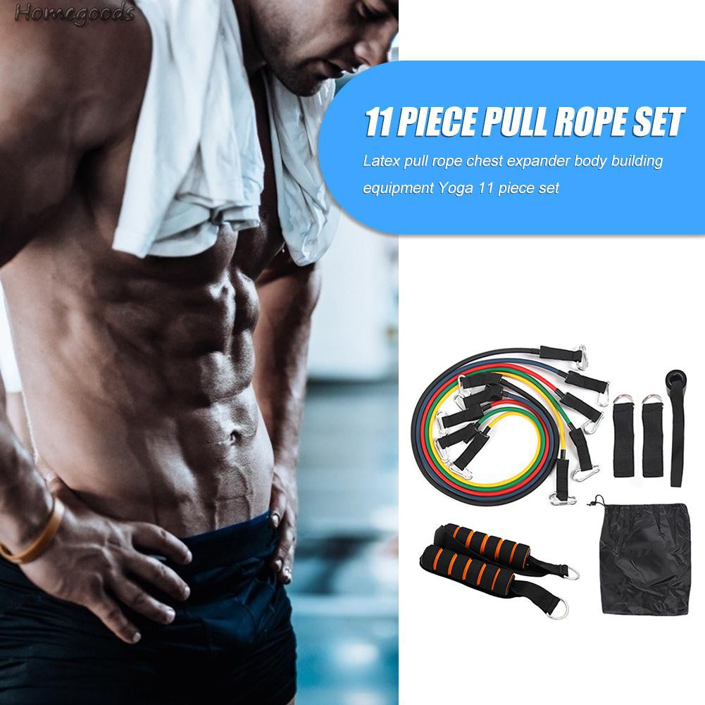 Set 11 Dây Kháng Lực Hỗ Trợ Các Bài Tập Gym Tại Nhà