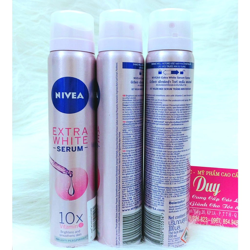 Xịt + Lăn Khử Mùi NIVEA Dành Cho Nữ Các Loại 150 ml - 50ml - 40ml - 25ml