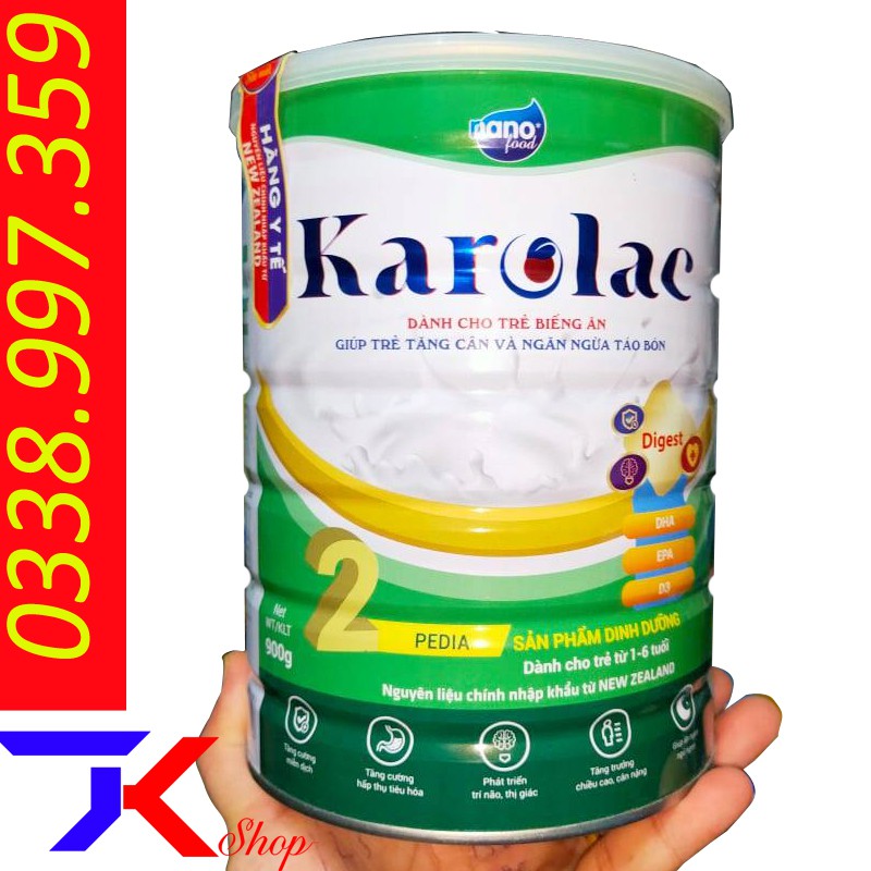 Sữa Bột Karolac PEDIA số 2  900gr