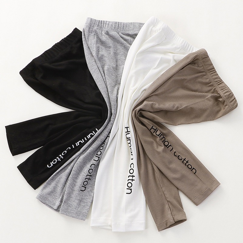 Quần bó co giãn phong cách Hàn Quốc thời trang xuân hè thoải mái dành cho bé