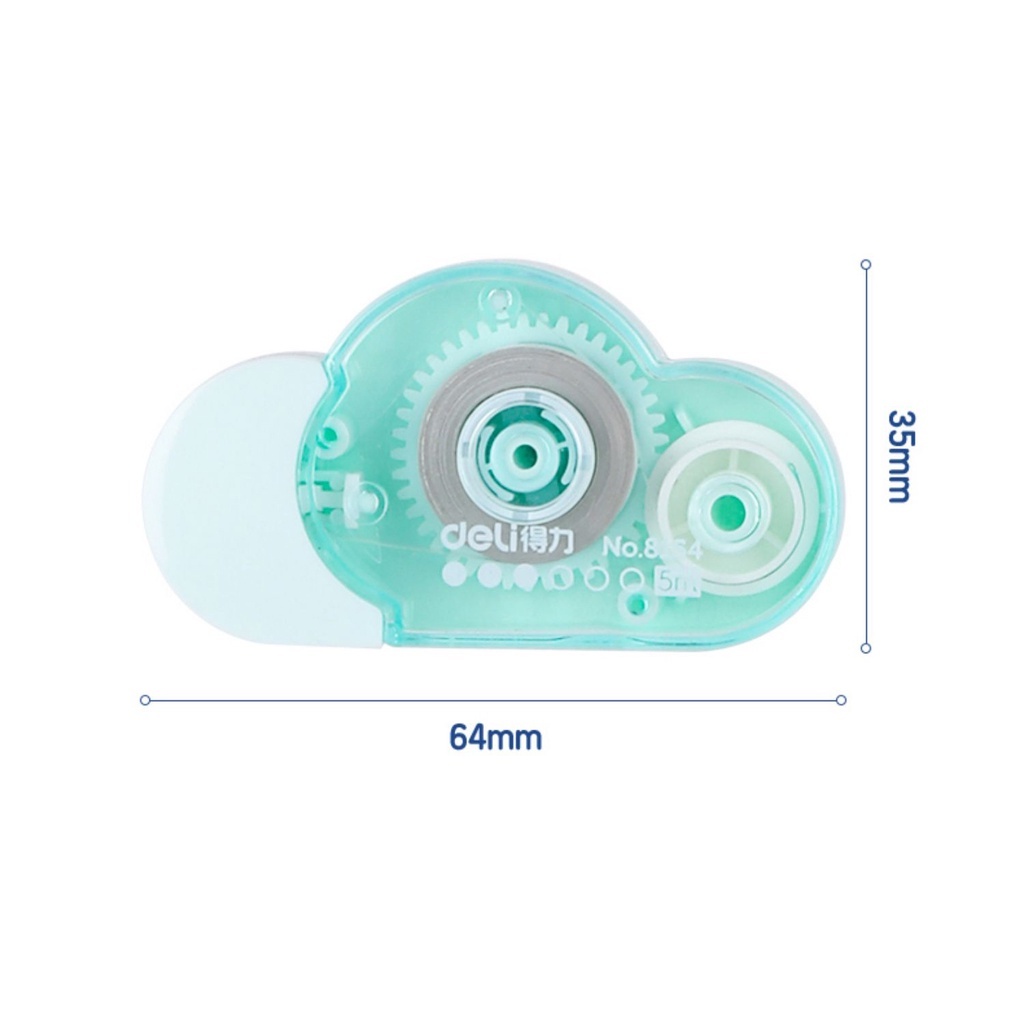 Bút xóa kéo Deli mini hình đám mây dễ thương 5mm x 5m