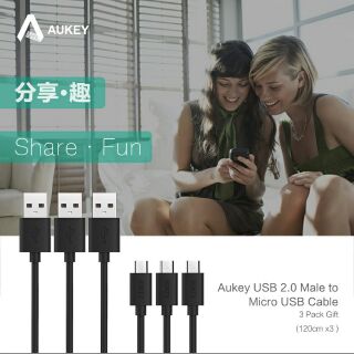 Cáp sạc aukey cb-d10 hi-speed micro usb usb 2.0
