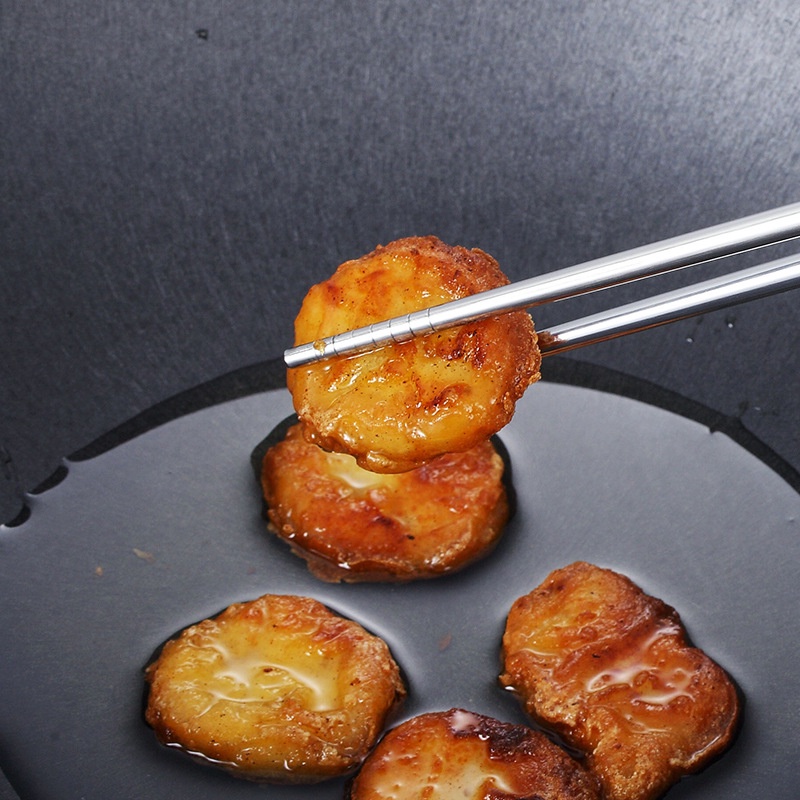 1 Đôi Đũa Chống Trượt Bằng Thép Không Gỉ Phong Cách Trung Hoa