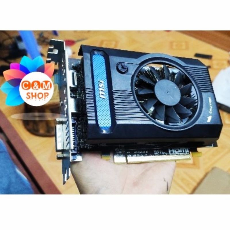 trọn bộ egpu card msi hd 7730 1g r5( tặng usb wifi)