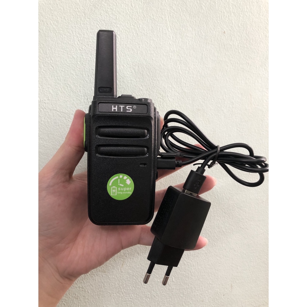 Bộ đàm HTS-X3 Chính Hãng, Bảo Hành 24 Tháng, 2 Chế Độ Sạc, Loa Siêu To, Pin Dùng 18h, Micro Siêu Nhạy