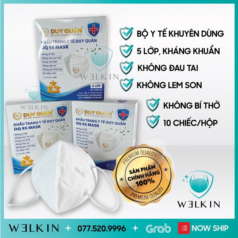 ( Khẩu Trang N95 Van)Hàng Cao Cấp Có Van Hộp 10 Cái