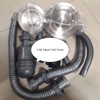 Xi phông chậu bếp, xi phông chậu rửa rau, xi phong thoát nước chậu bếp , xi phong chậu inox