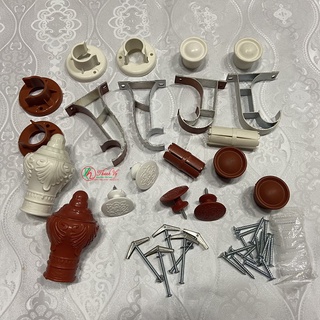 Phụ Kiện Rèm Cửa - Bát Treo Rèm - Đầu Chụp Thanh Treo - Núm Vén Rèm - Hàng Loại 1