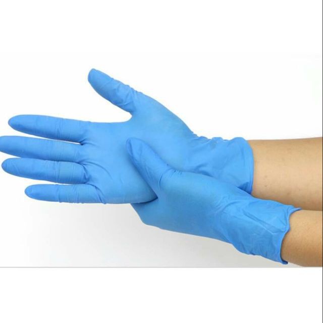 Găng tay y tê màu xanh, hộp 50 đôi chất đẹp