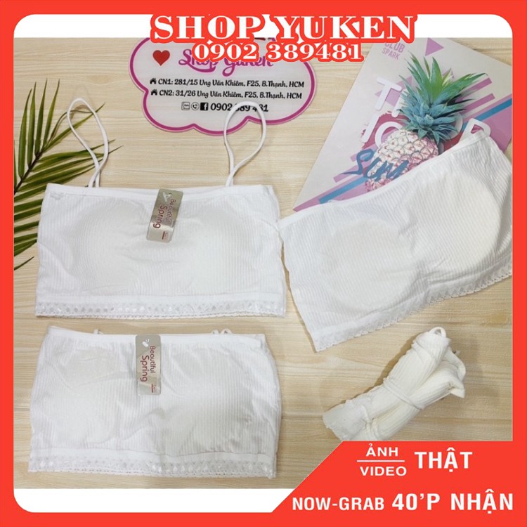 ♥️ SHOP UY TÍN ♥️ Áo Lót Bra Áo Lá Cho Học Sinh Sinh Viên Có Mút Tháo Rời Được