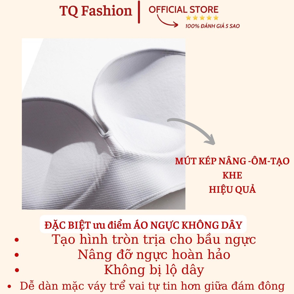 Áo ngực không dây chống tụt nâng ngực tạo khe đồ lót nữ cái trước alohashop91