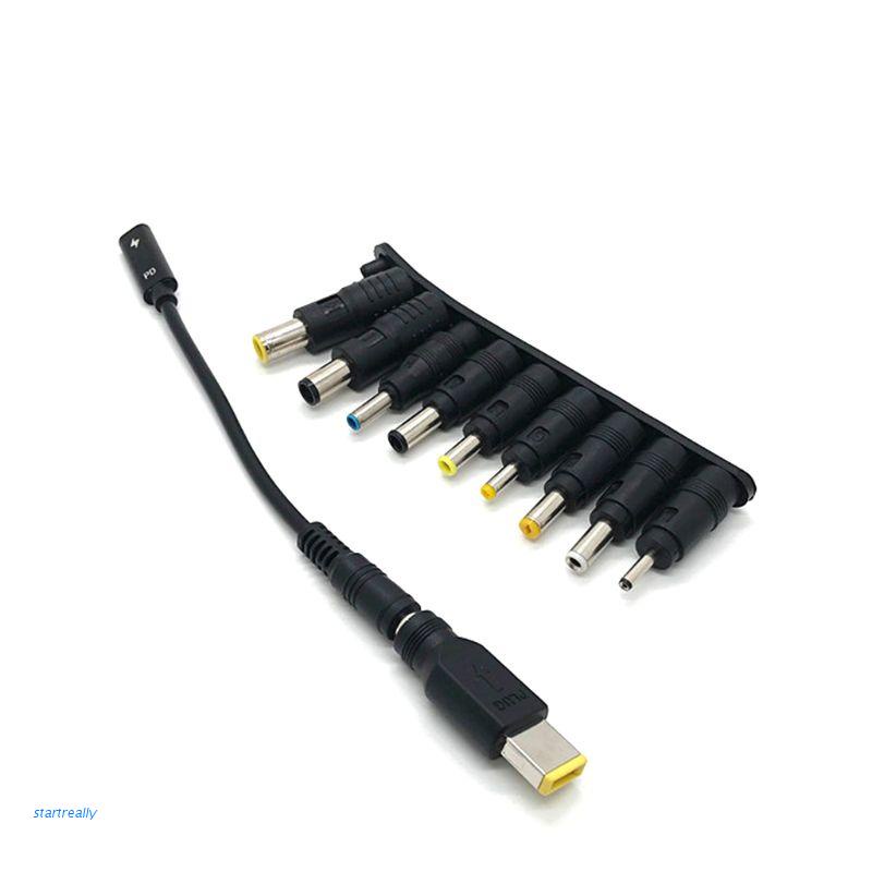 1 Bộ Dây Cáp Nguồn Chuyển Đổi Type-C Cái Sang Dc 5.5x4.0mm Cho Laptop Máy Tính