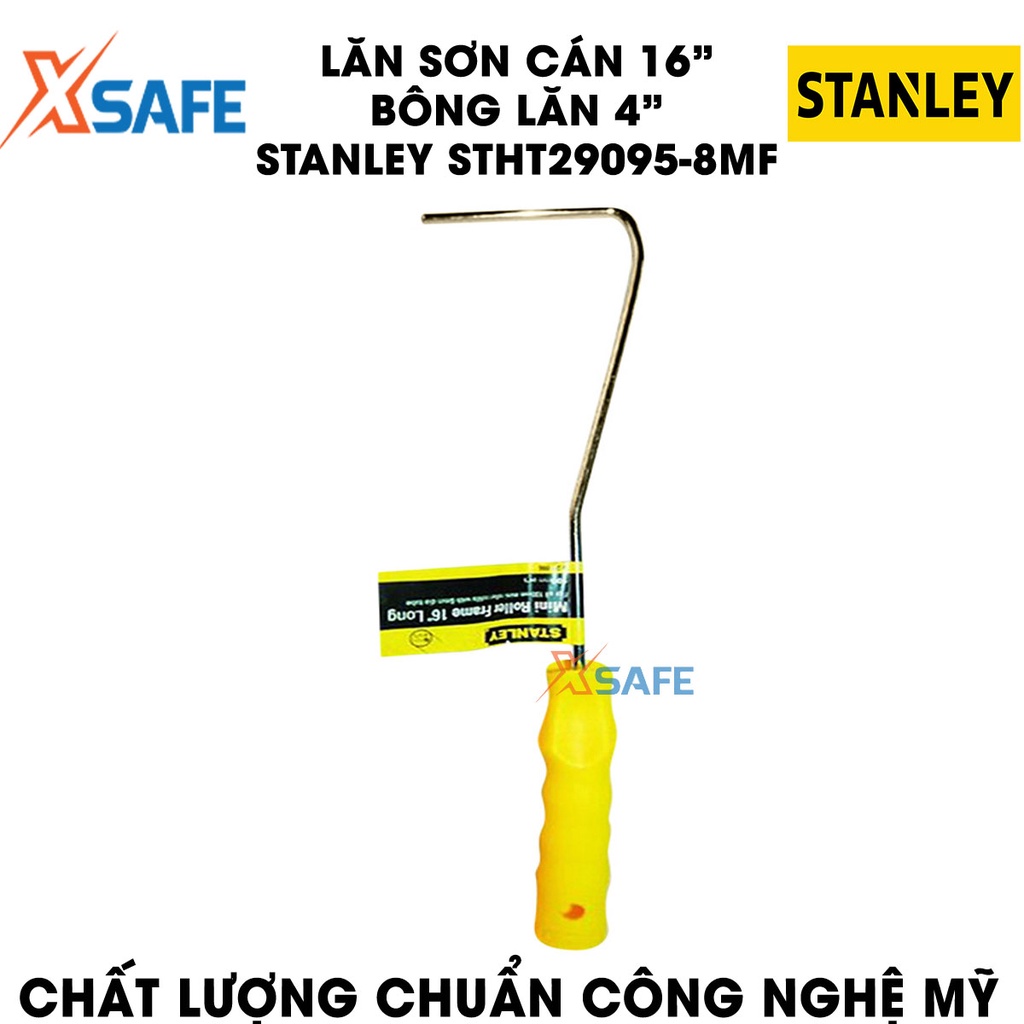 Lăn sơn cán 16 inch STANLEY STHT29095-8MF bông lăn dài 4inch Con lăn sơn nước bông lăn mềm mịn, tay cầm thoải mái