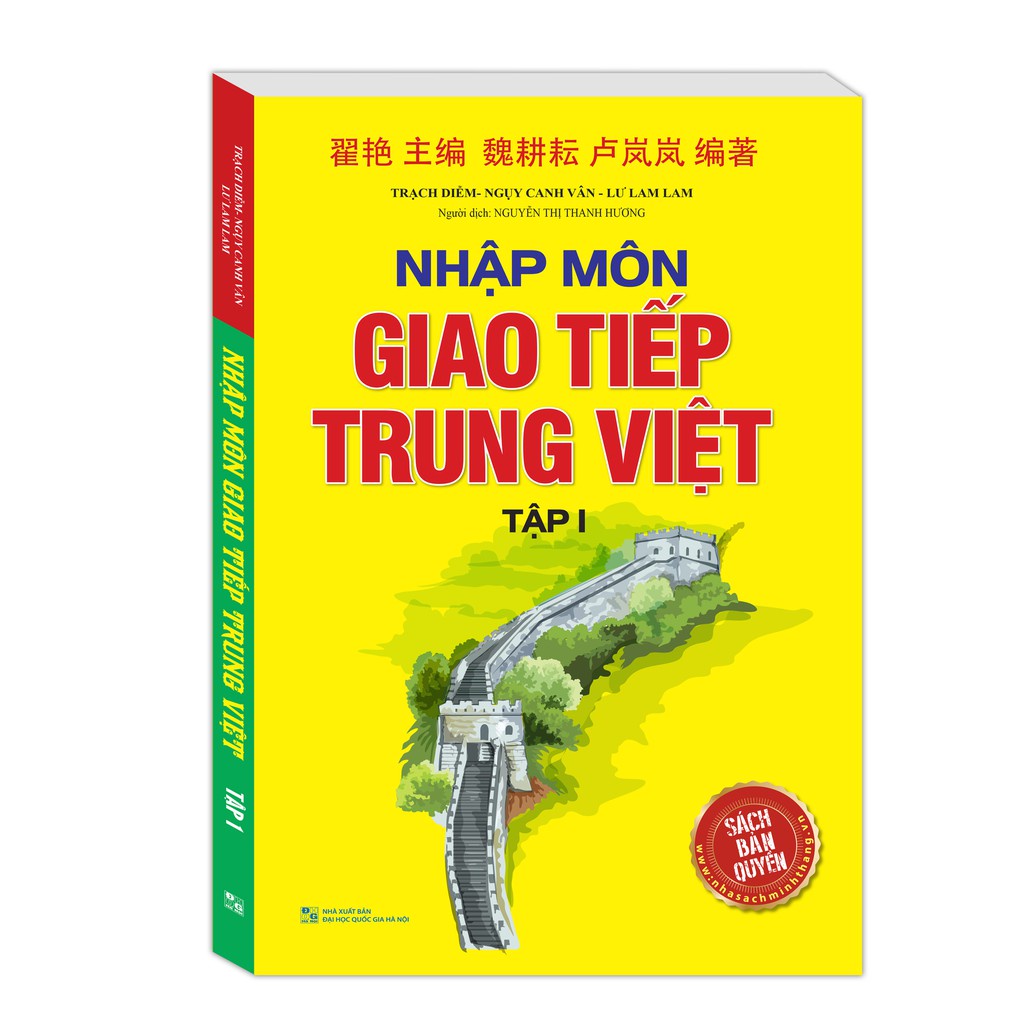 Sách - Nhập môn giao tiếp Trung Việt tập 1 Tặng Kèm Bookmark
