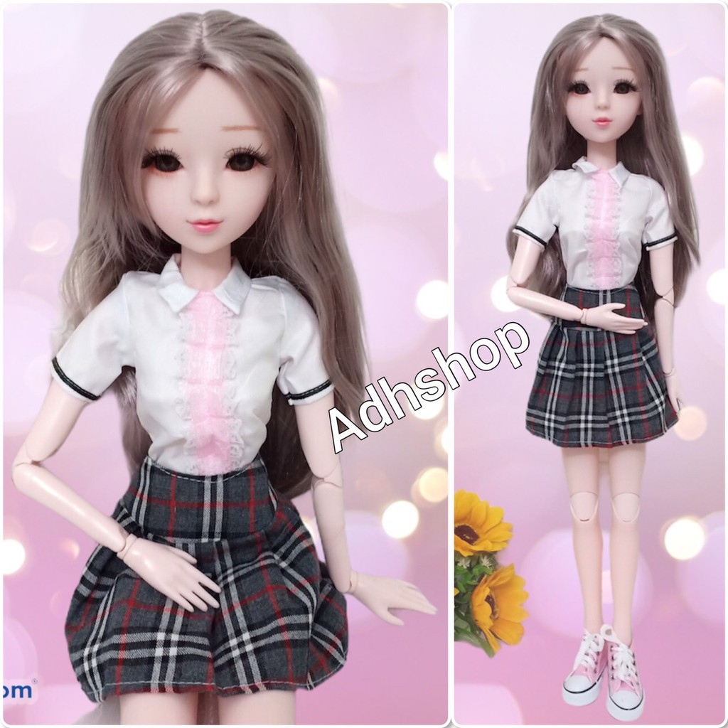 Búp Bê 60cm Loli Mặc Váy Đi Giày Thể Thao Mô Phỏng BJD