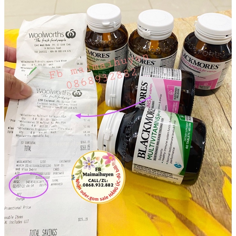 Vitamin Tổng Hợp Cho Nam/Nữ Blackmores lọ 60 viên