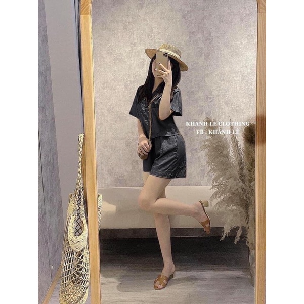 Set đũi cổ vest dáng ngắn(new)
