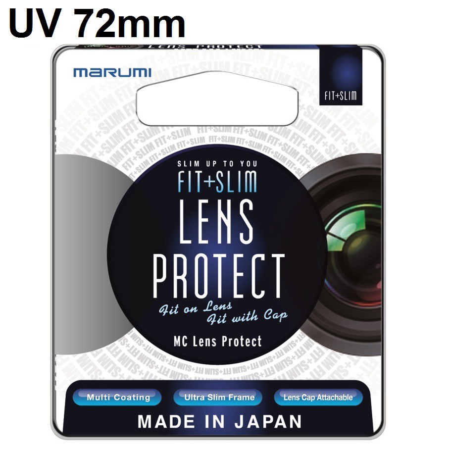[Mã 229ELSALE hoàn 7% đơn 300K] Filter Kính lọc Marumi Fit and Slim MC Lens protect UV 72mm