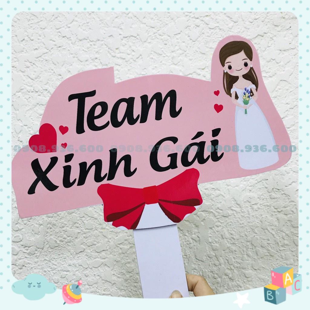 Bảng cầm tay sinh nhật - bảng cầm tay đám cưới - bảng hashtag cầm tay dễ thương 30cm