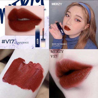 SON MERZY VELVET TINT VỎ XANH V17 ĐỎ GẠCH