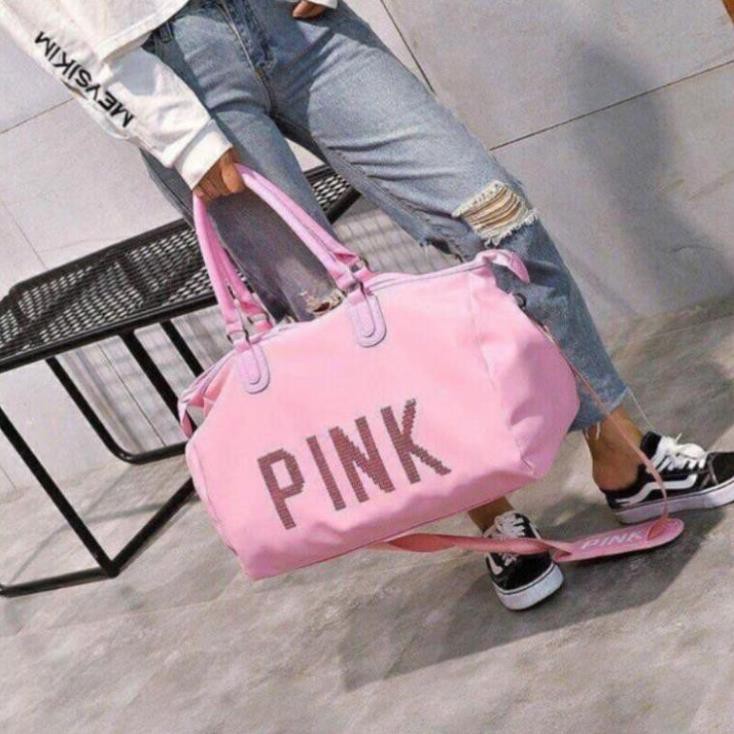 [FREE SHIP] Túi du lịch Pink size to, túi đựng đồ du lịch, tập GYM vừa cá tính vừa thời trang lại gọn nhẹ
