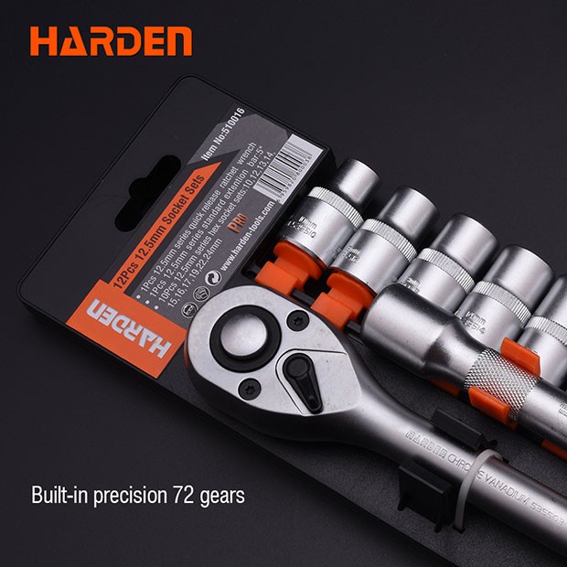 Bộ Khẩu Chính Hãng HARDEN 12 Chi Tiết 1/2'' (12,5 mm)