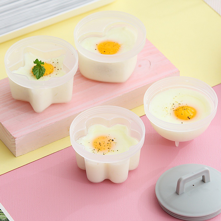 KHUÔN HẤP TRỨNG/ LÀM BÁNH FLAN KÈM CHỔI QUÉT DẦU CHO BÉ ĂN DẶM