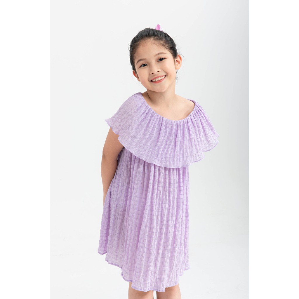 Đầm xòe cổ kiểu bé gái IVY moda MS 47G1286
