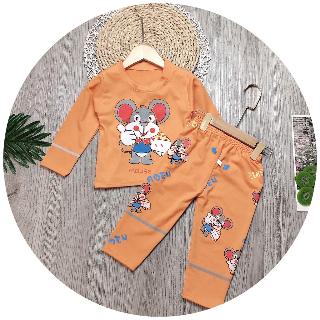 🐭CỰC HỐT🍊Bộ quần áo trẻ em QATE597(Voi & Chuột & Dâu & Cam) cho bé