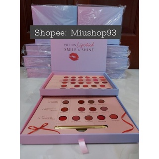 Bảng son lip on lip và miracle apo 42 ô son