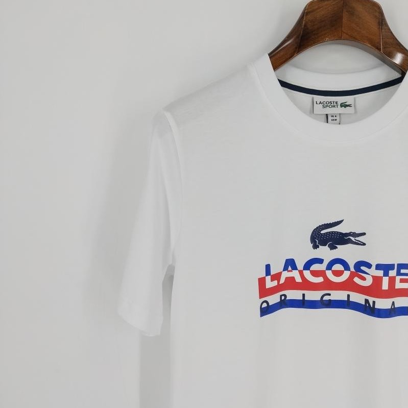 Lacoste Fashion Round Neck Men's Short-sleeved T-shirt Casual and Comfortable All-match