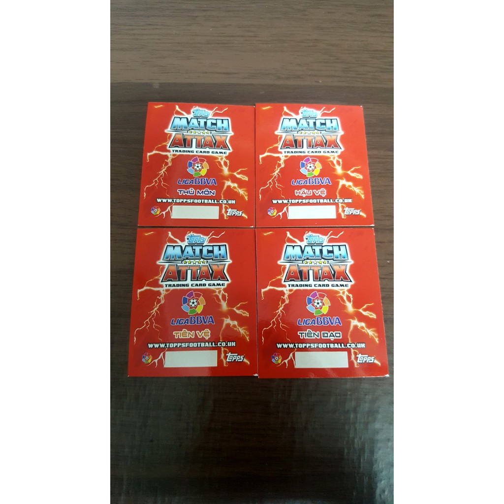 - Bộ thẻ in Match Attax Huyền thoại Tây Ban Nha Poca