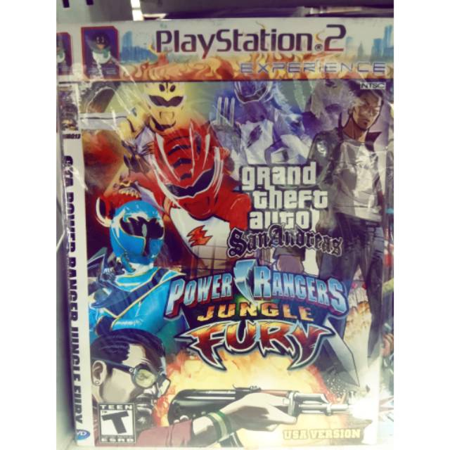 Đĩa Dvd Ps2 Gta Power Rangers Jungle Fury