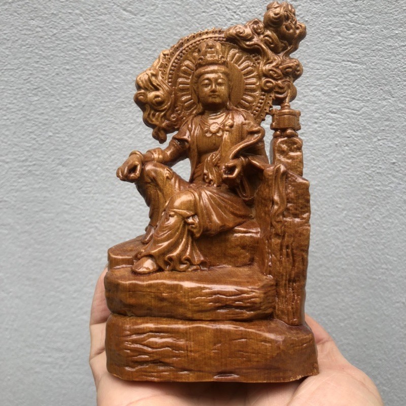 [ Phật Bà ] Tượng Phật Quan Âm Tự Tại Gỗ Thơm