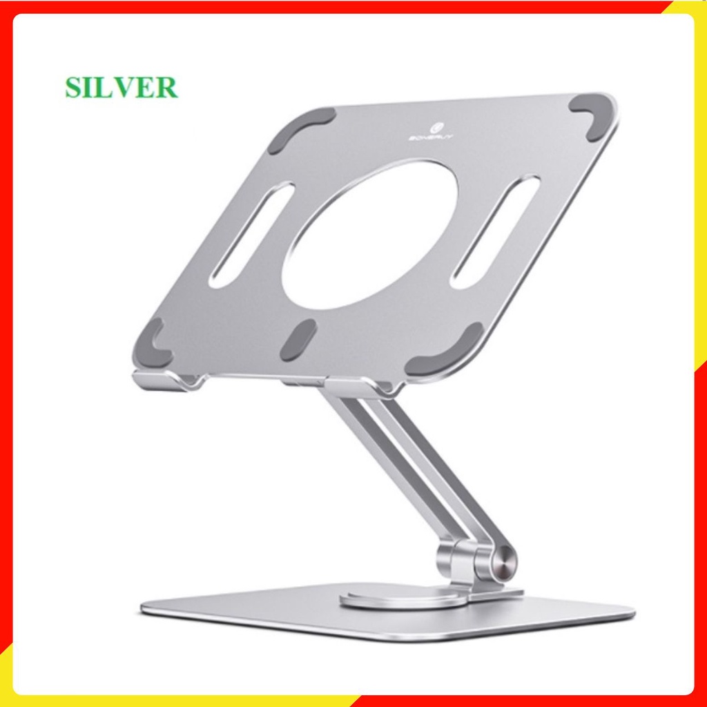 Giá đỡ ipad, máy tính bảng Stand Boneruy L04 chân đế xoay 360 độ chắc chắn từ hơp kim nhôm cao cấp