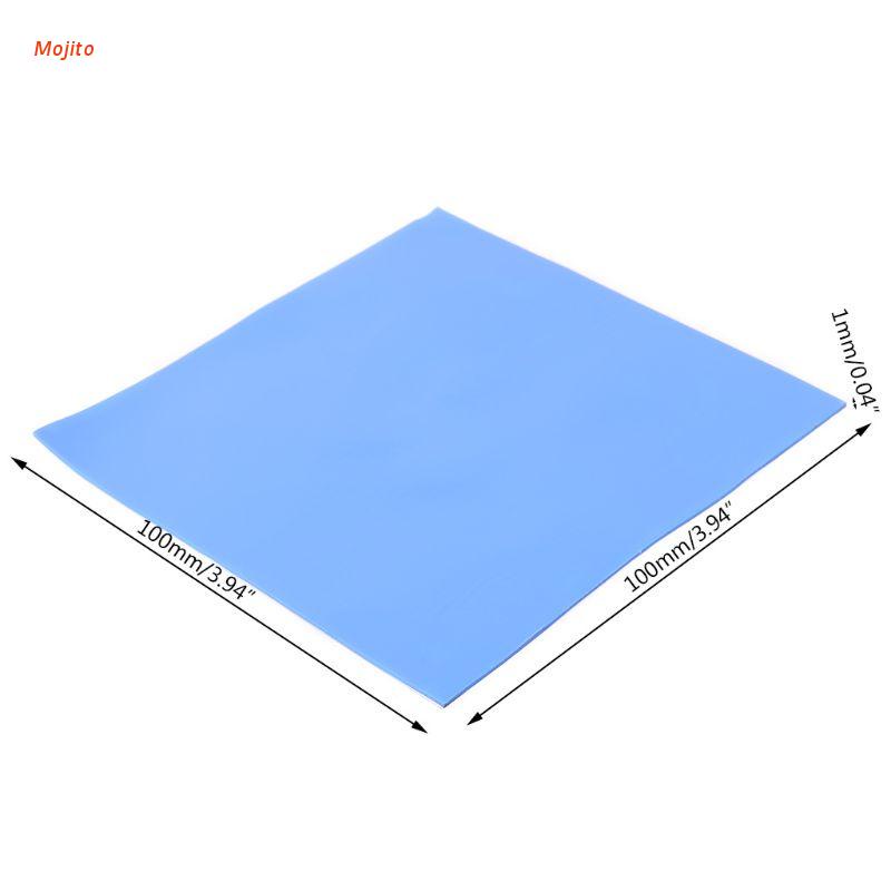 1 Tấm Silicon Tản Nhiệt Làm Mát Cpu Gpu 100mm X 100mm X 1mm Cho Pc