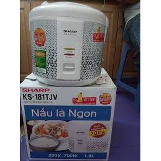 Nồi cơm điện nắp gài sharp ks-181tjv - 1.8 l