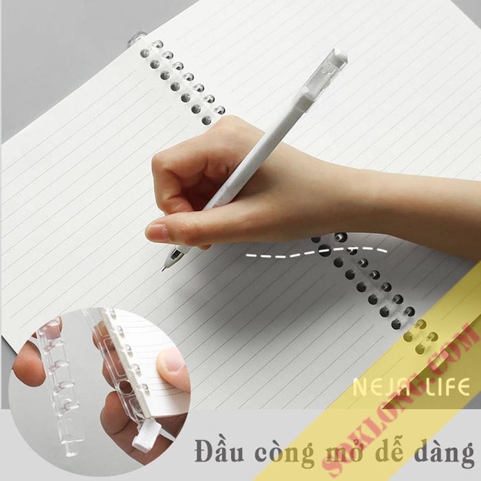 Thanh còng B5 8 lỗ đóng gáy sổ còng P17 thanh binder làm sổ còng refill giấy tiện lợi