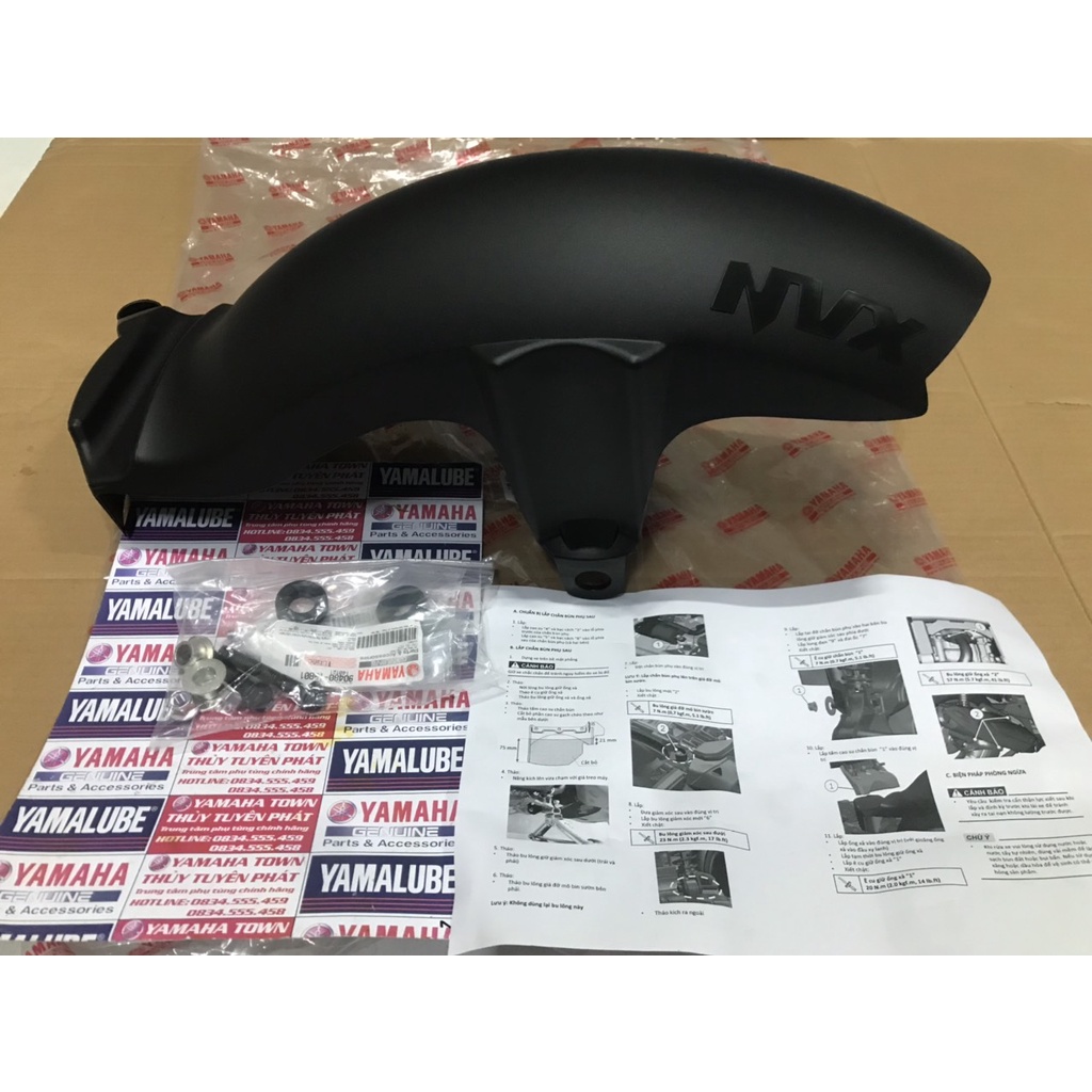 Bộ chắn bùn sau xe NVX 155 đời mới nhất chính hãng yamaha