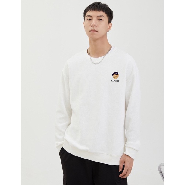 Áo Nỉ Dài Tay Nam Nữ Phong Cách Hàn Quốc Cổ Tròn Trẻ Trung, Áo Thun Nam Nữ Dài Tay Thu Đông