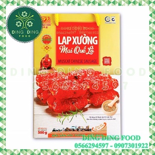 Lạp xưởng tiêu 4 sao 500g tân huê viên| nạc có tiêu| đặc sản sóc trăng| mai quế lộ - ding ding food