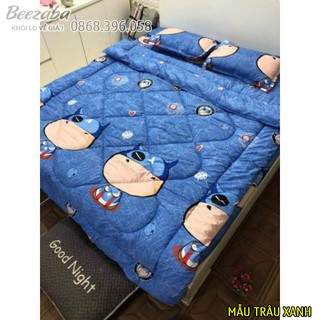 Bộ Chăn Phao Ga Gối poly cotton