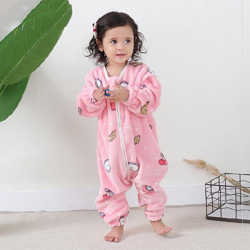 Bộ đồ ngủ pajamas bằng vải flannel thời trang cho trẻ sơ sinh