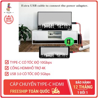 Cáp chuyển đổi usb type c và usb 3.1 sang hdmi