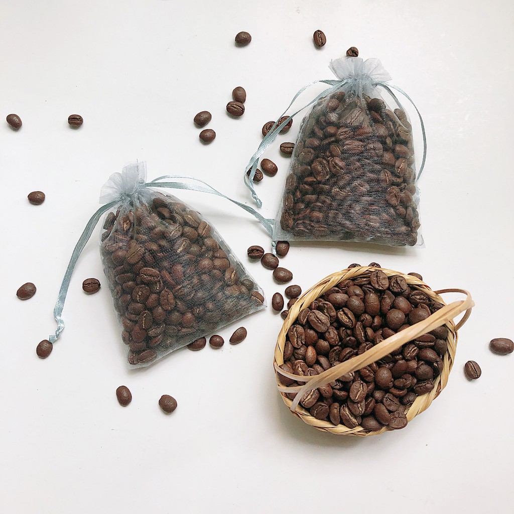 Túi thơm cà phê đẹp rẻ 100% hạt nguyên chất khối lượng 30gram khử mủi ô tô, tủ, văn phòng làm việc từ Message coffee