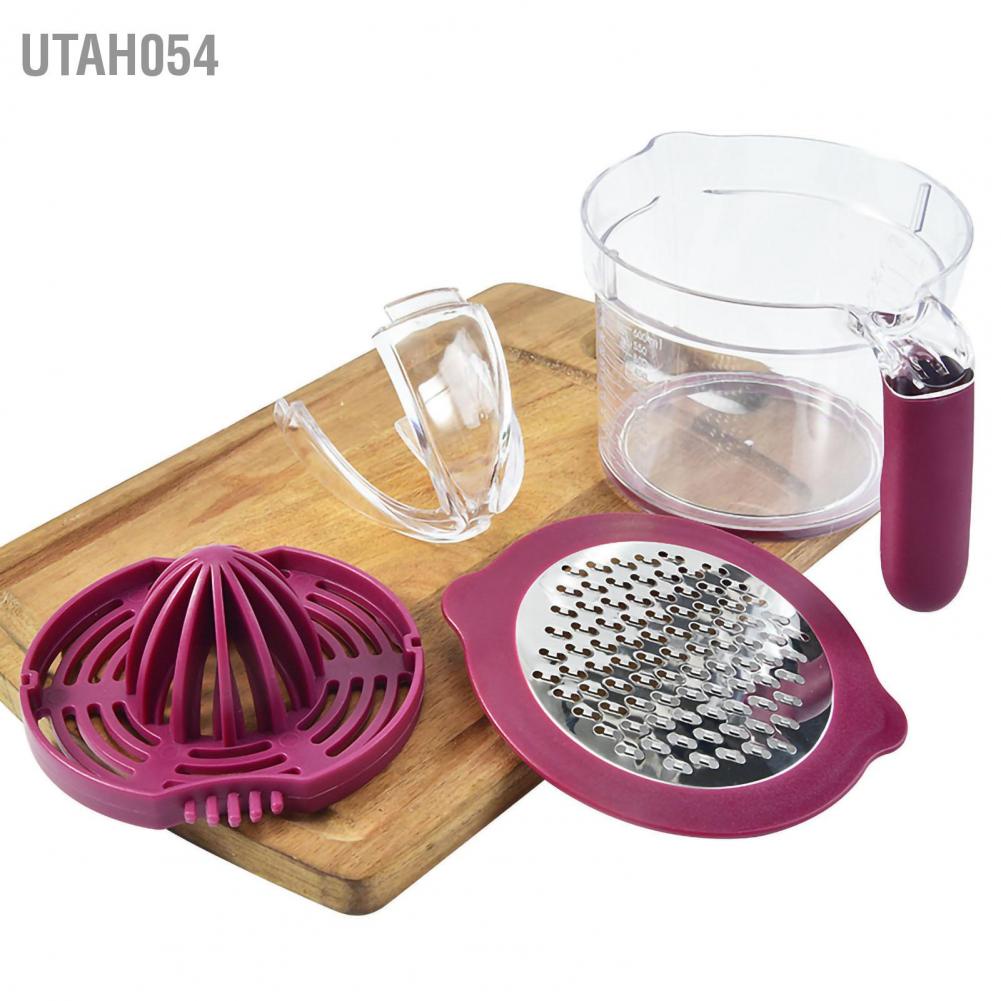 Hàng HOT Dụng cụ vắt cam / Máy ép trái cây cầm tay 600ml trong suốt cho nhà bếp【Utah054】