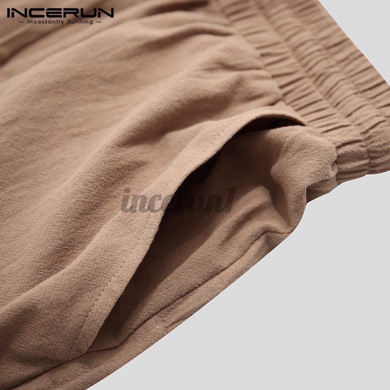 Quần Dài INCERUN Cotton Dây Rút Cho Nam