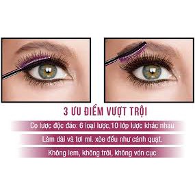 Mascara Làm Tơi Mi Và Cong Mi Maybelline Lash Sensational Đen 10ml