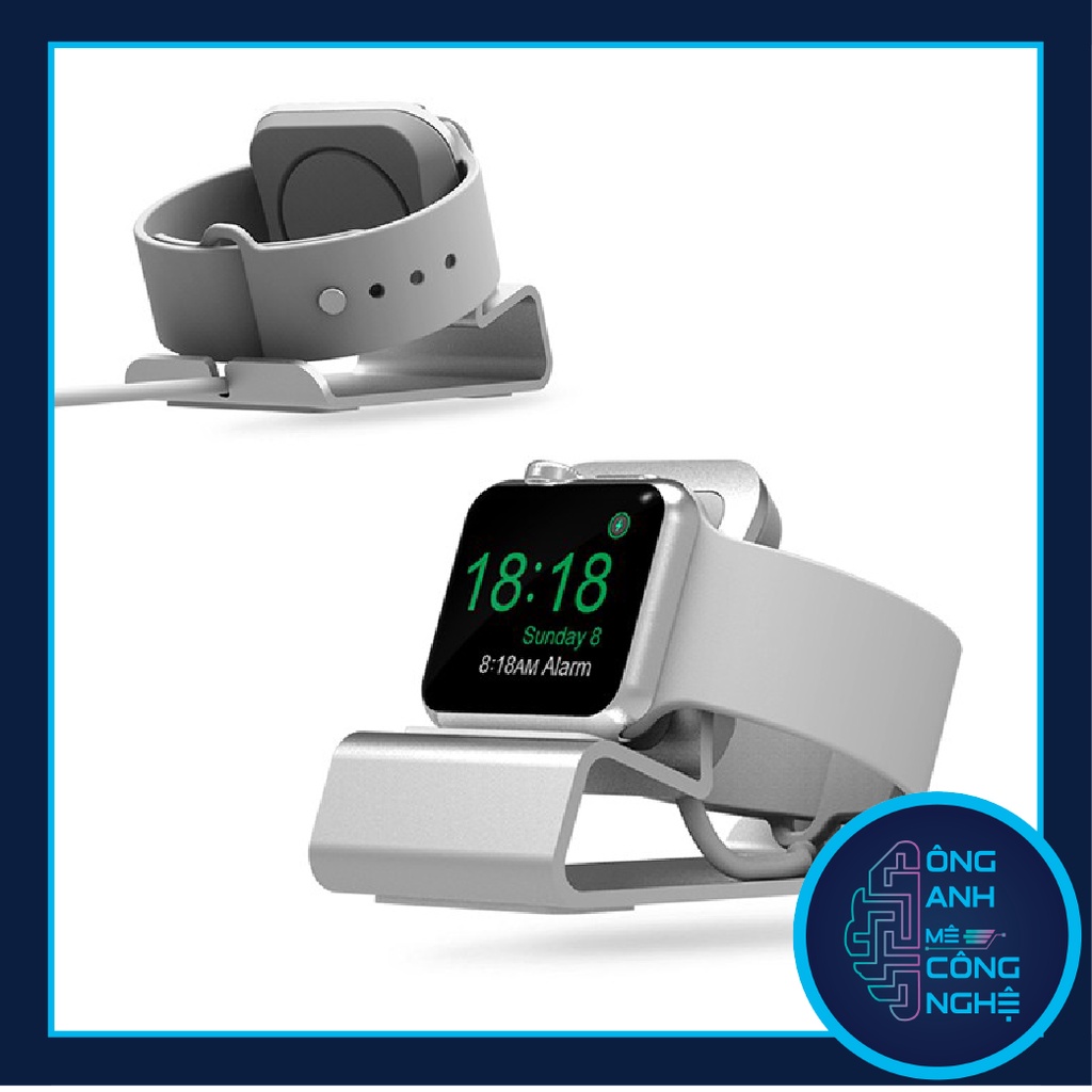 Đế sạc AW Series 1/2/3/4/5/6/7 để bàn hợp kim nhôm CNC, Giá Đỡ Đồng Hồ Thông Minh Apple Watch