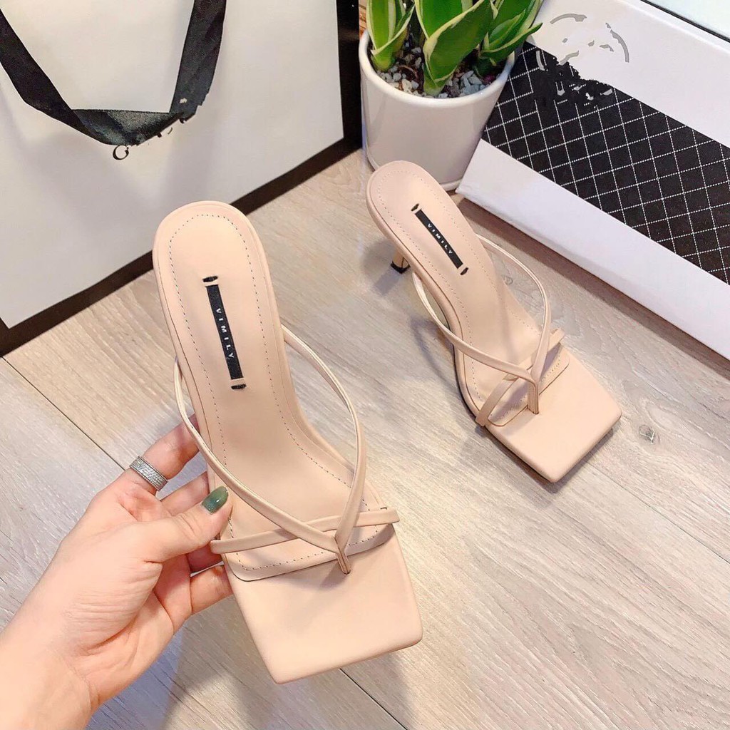 Guốc cao gót quai mảnh cao 7p - s99